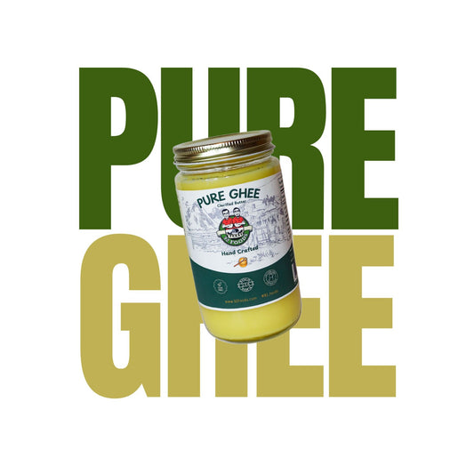 Pure Ghee - Keto & Paleo Friendly, Perfect for Cooking, Baking, High Heat Uses, Lactose and Casein Free