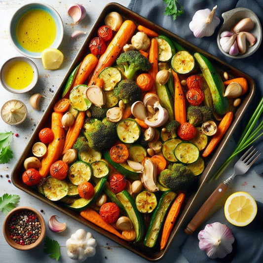 Garlic Ghee Roasted Veggies – A Sheet Pan Wonder