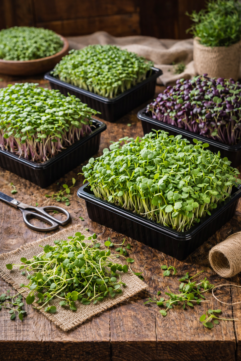 Pea Shoots microgreens